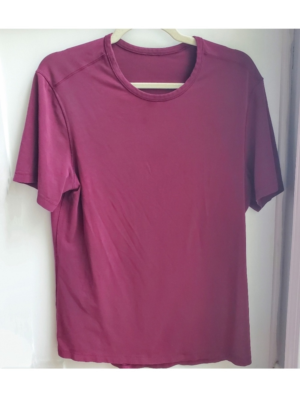 ❤️ Lululemon Fundamental T-Shirt Men Medium Heather Red Short Sleeve Size: M